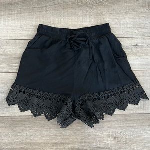 Moon River Black Shorts